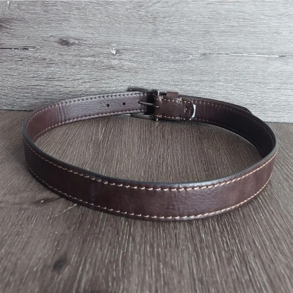 Levi's Men's Brown Synthetic Leather Belt Medium 34-36
